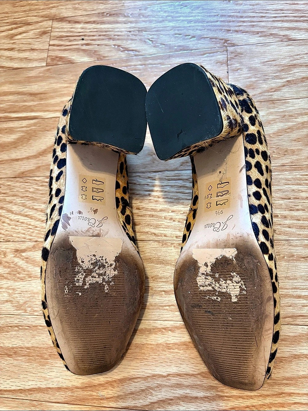 J.Crew “Celia” Collection Calf Hair Stack/Block Heel - Picture 5 of 6
